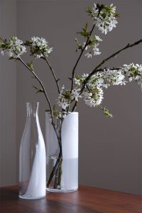 Spirit bottle and Milk vase